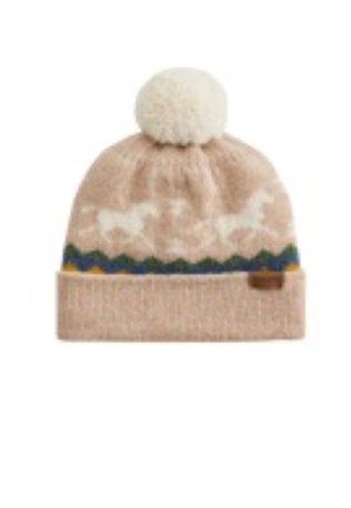 Pendleton Hat with Pom Pom; Horse