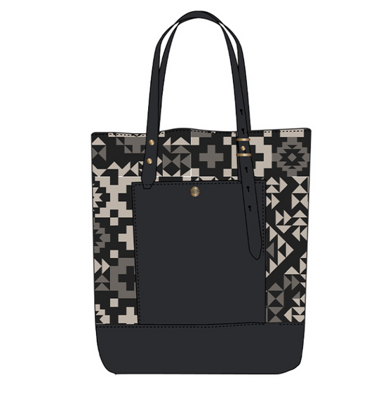 Pendleton Open Tote; Blue Ridge Black