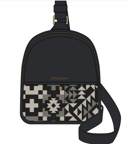 Pendleton Mini Sling Backpack; Blue Ridge Black
