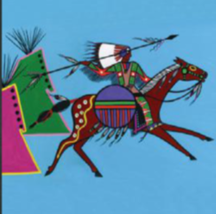 Traci Rabbit Art Tiles 4x4"; Warrior