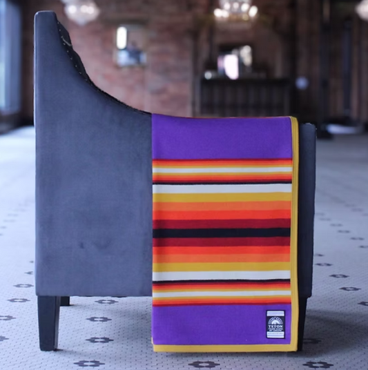Teton Serape Blanket; Fire Purple