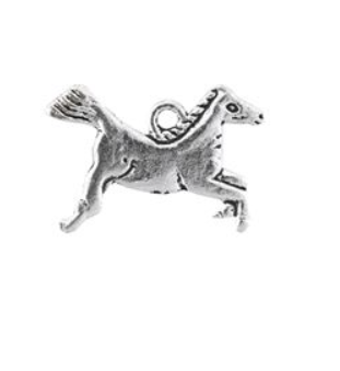 Silver Plated Pewter Horse Charm (per 10)