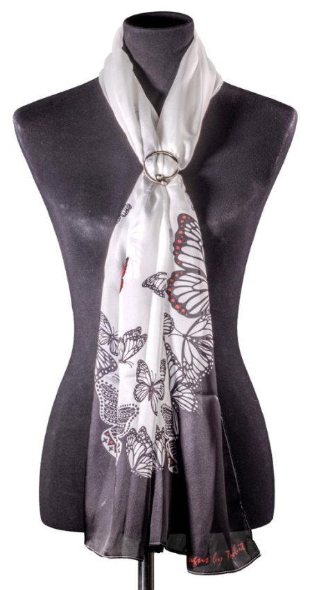 Traci Rabbit Long Scarf; Transformation