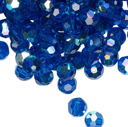 6mm Fire Polish Beads AB (Aurora Borealis)