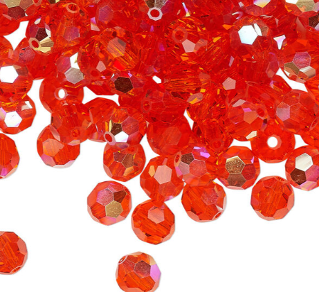 6mm Fire Polish Beads AB (Aurora Borealis)