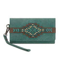 Trinity Ranch Aztec Wallet Turquoise
