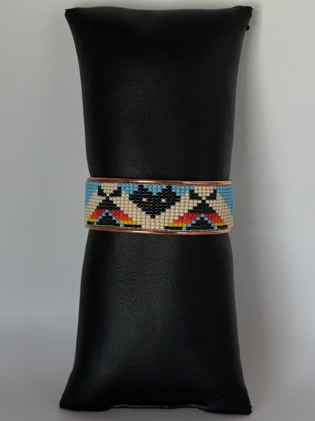 Copper Beaded Cuff Bracelet