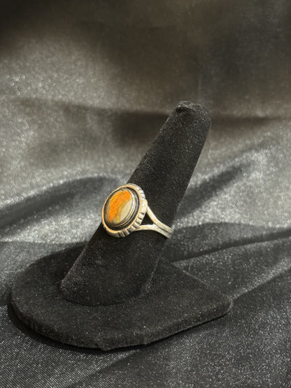 Bumblebee/Sterling Silver Ring (Size 8 1/4)