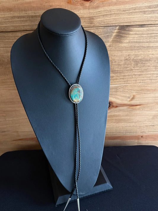 Kingman /Sterling Silver Bolo Tie