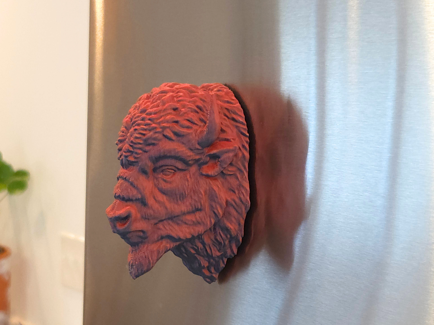 Bison Head Magnet