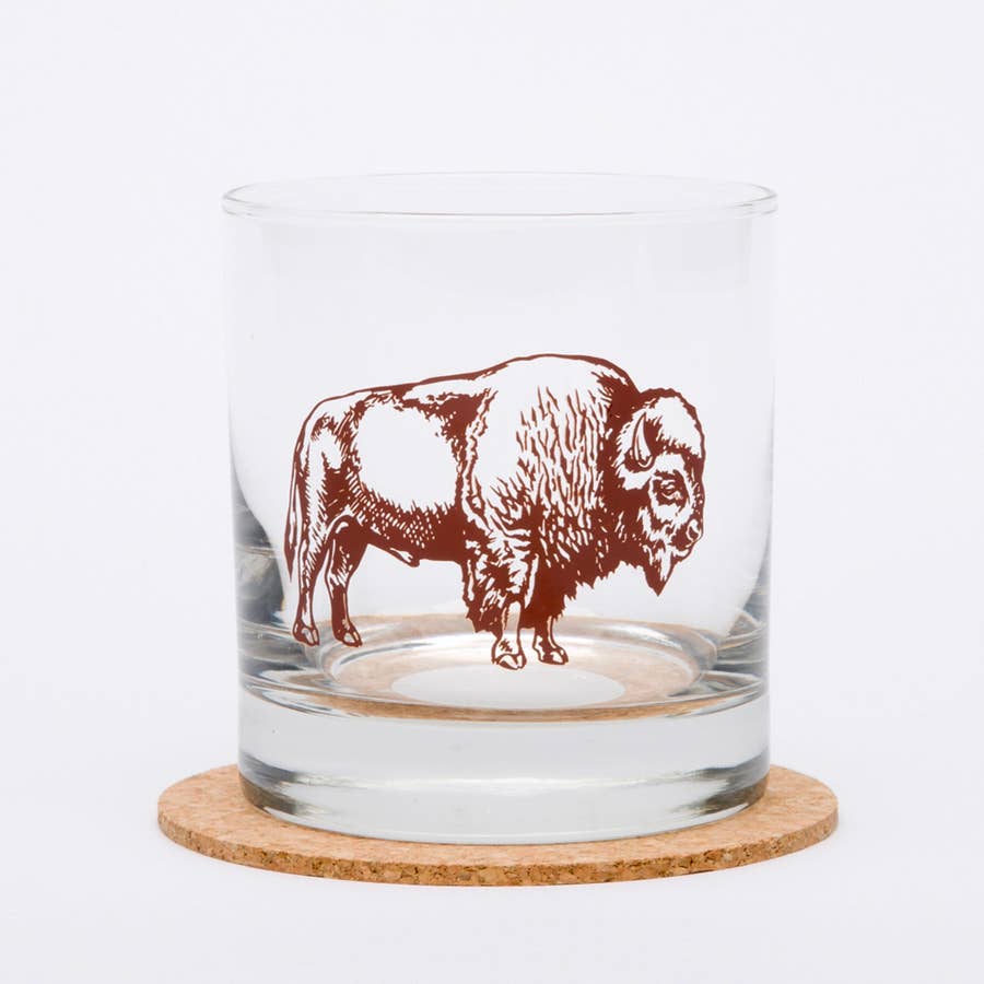 Bison Rocks Glass