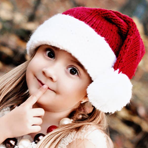 Santa Beanie Hat Baby & Kids: L (2-6 Years)