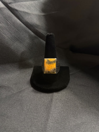 Bumblebee/Sterling Silver Ring (Size 12)