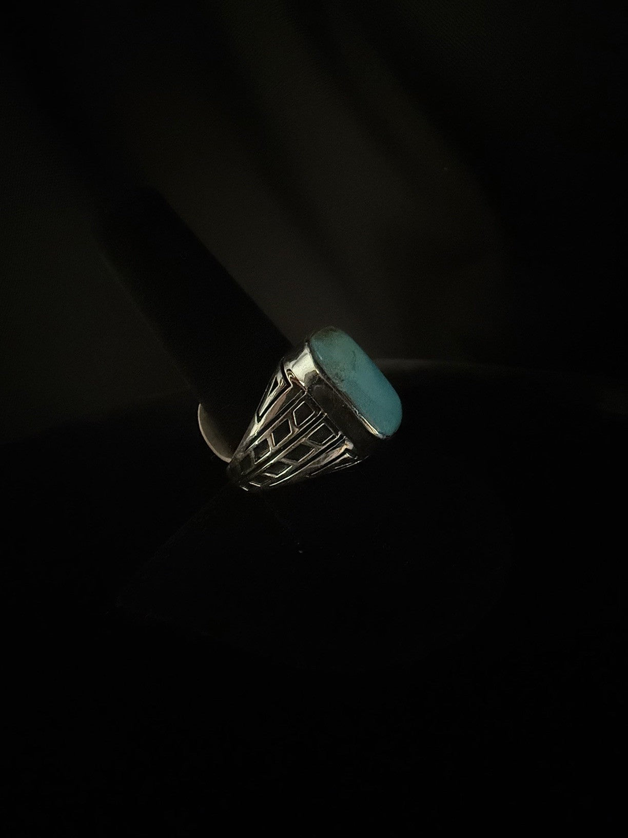 Turquoise/Sterling Silver Ring (Size 10)