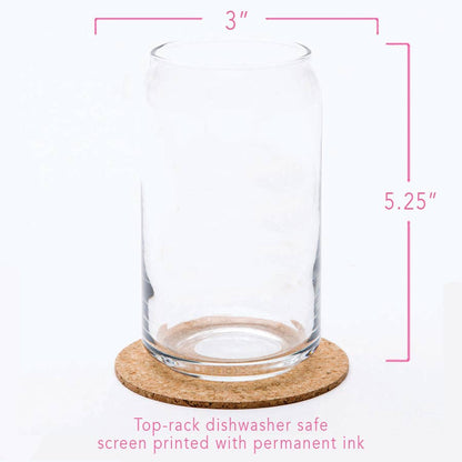 Bison Can Glass | Iced Coffee Cup | Buffalo Pint Glasses