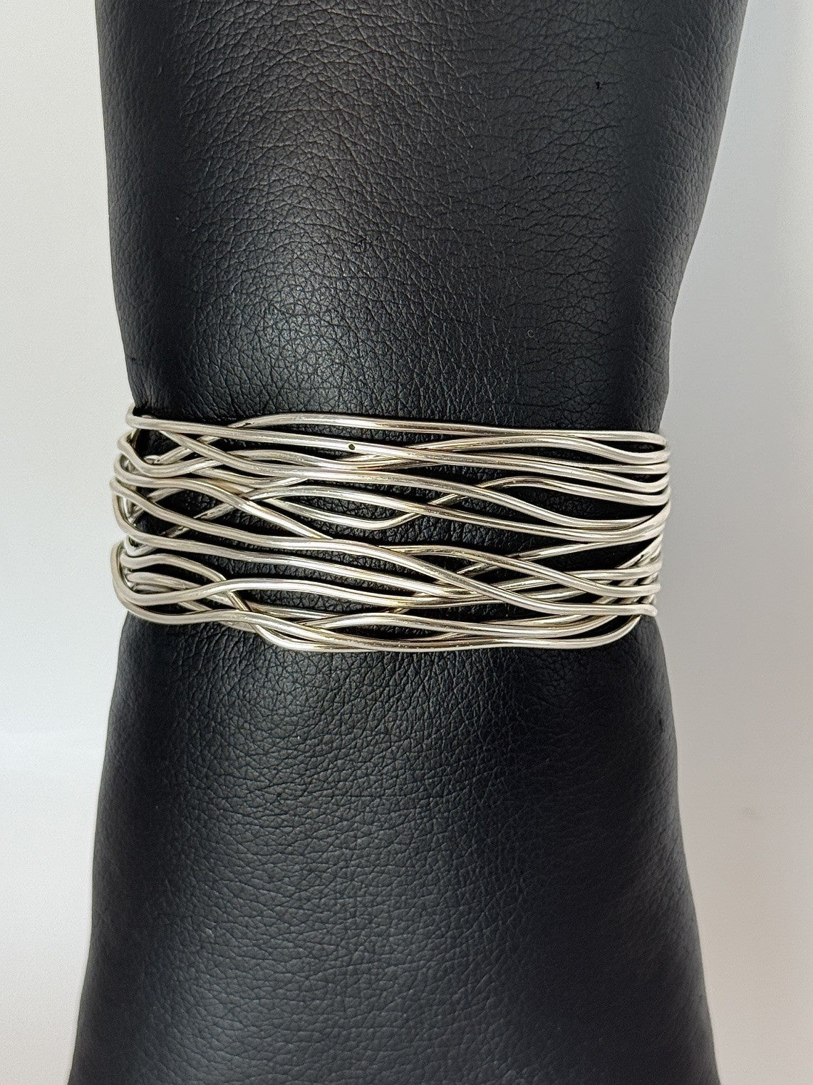 Sterling Silver Woven Cuff Bracelet