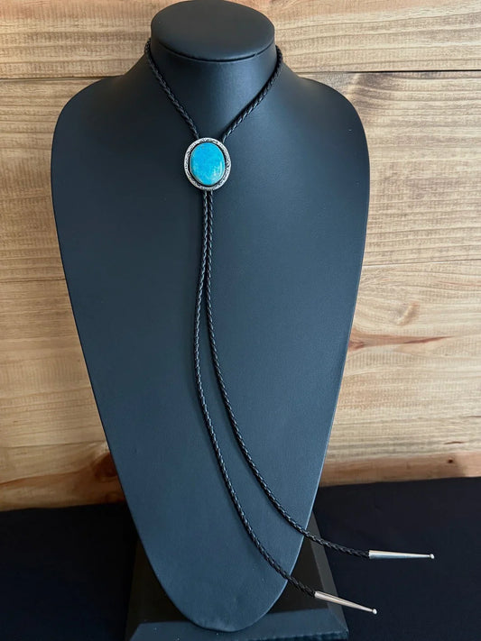 Turquoise/Sterling Silver Bolo Tie