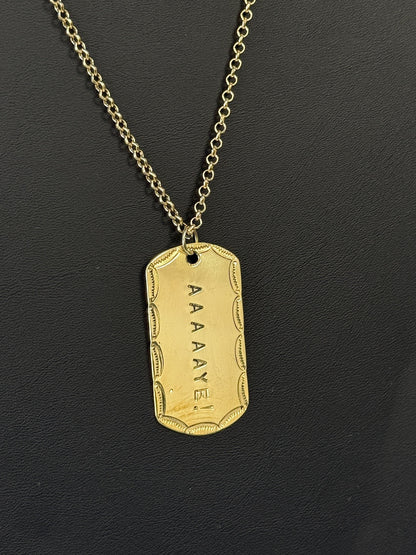 Tribal Dog Tag Necklaces