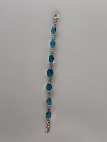 Kingman Turquoise & Sterling Silver Bracelet