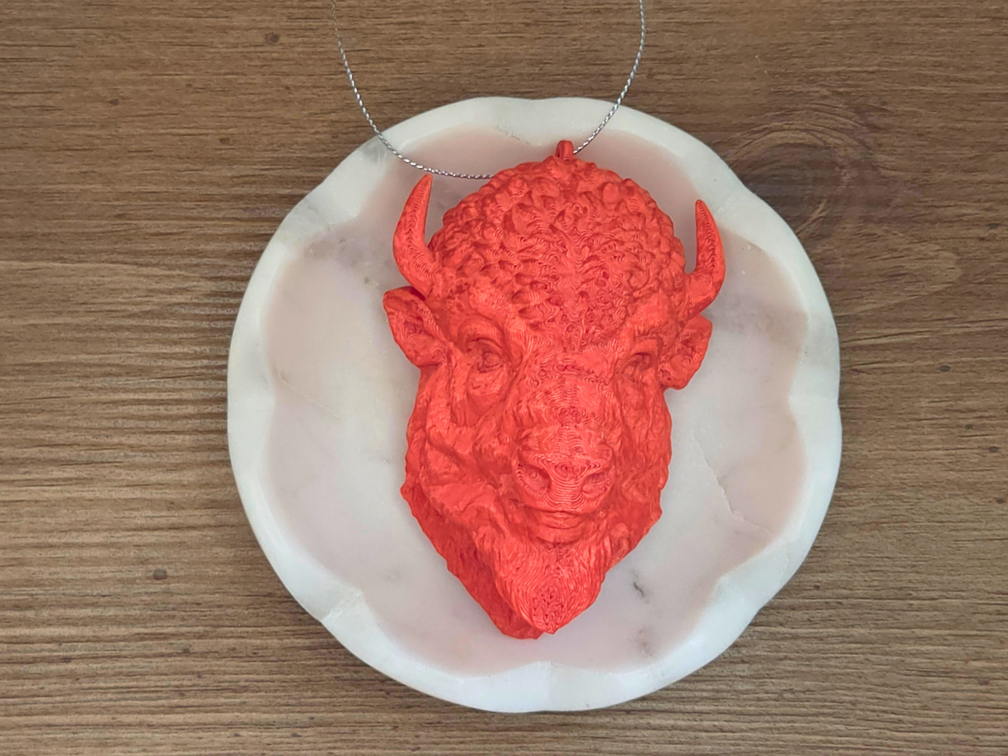 Bison Christmas Ornaments: Green