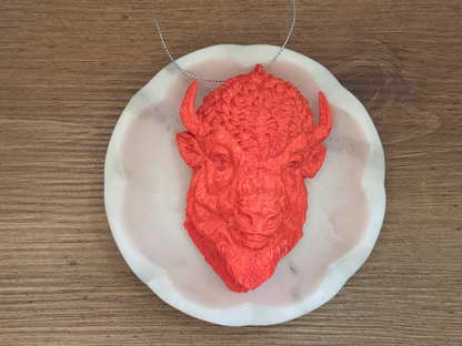 Bison Christmas Ornaments: Green