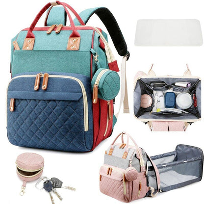Mummy Maternity Diaper Nappy Bag: Pink Grey