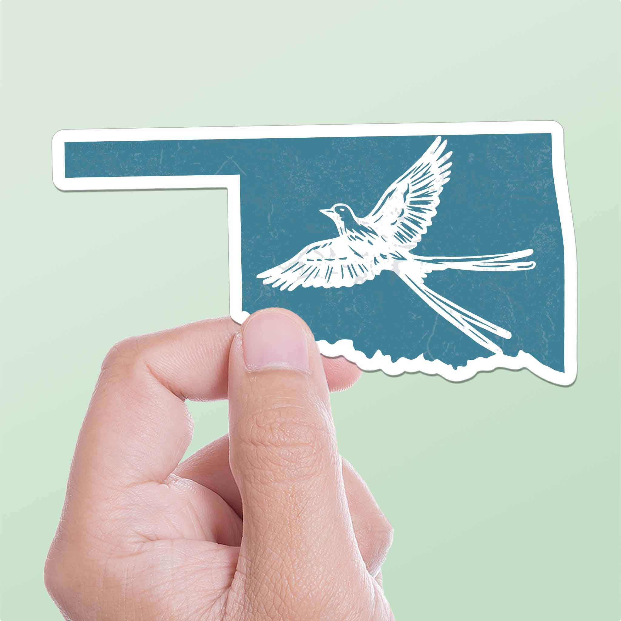 Oklahoma Scissortail Sticker - Cute OK Decals – McKees’s Indian Store