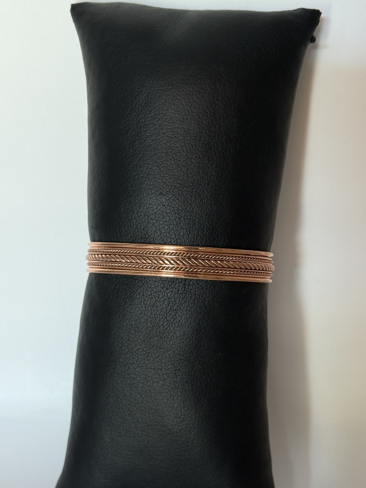 Copper Bracelet with Rope Design