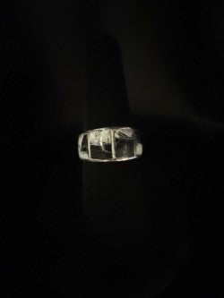 White Buffalo/Sterling Silver Ring (Size 9 1/4)