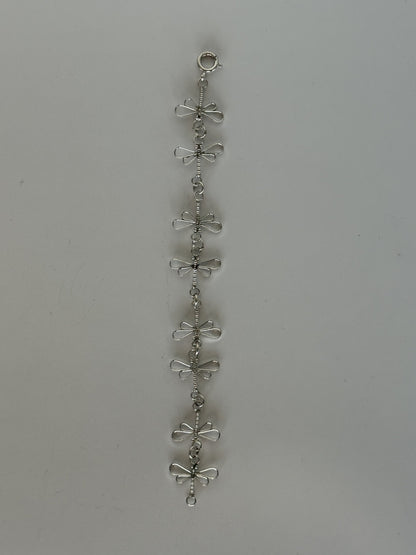 Dragonfly & Sterling Silver Bracelet