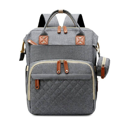 Mummy Maternity Diaper Nappy Bag: Pink Grey