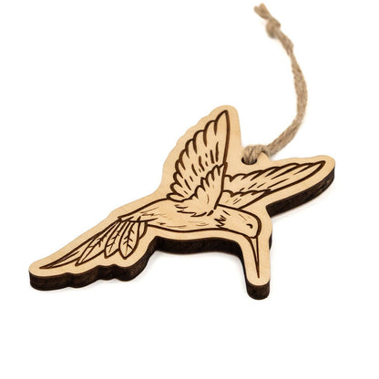 Hummingbird Wood Ornament