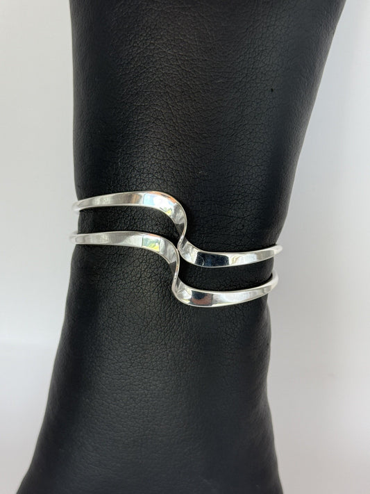Navajo Sterling Silver Twist Cuff Bracelet