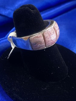 Rhodochrosite & Sterling Silver Ring