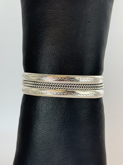 Navajo Sterling Silver Cuff Bracelet