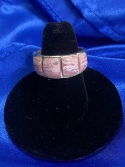 Rhodochrosite & Sterling Silver Ring
