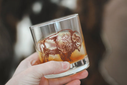 Bison Rocks Glass