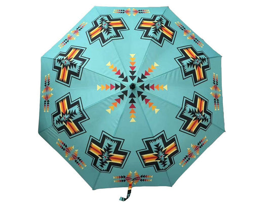 Golf umbrella-Chief Joseph Turquoise