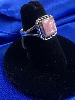 Rhodochrosite & Sterling Silver Ring