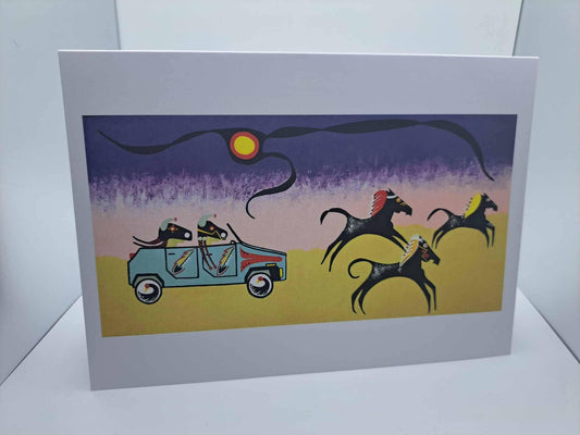 Natives Do Things - 5x7 Blank Card