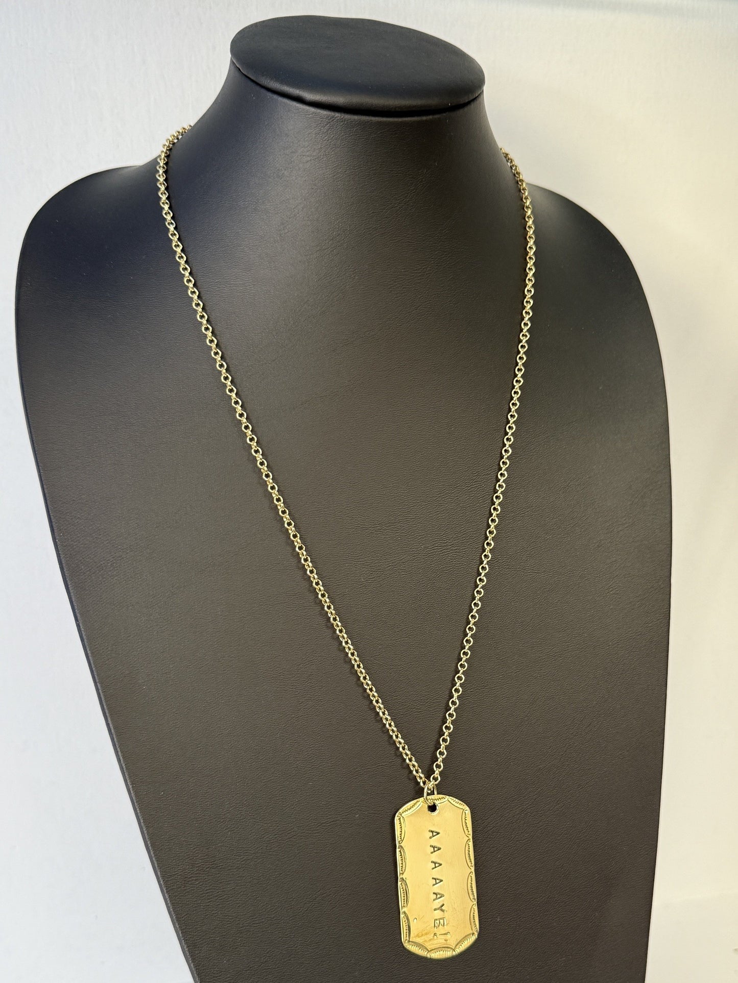 Tribal Dog Tag Necklaces