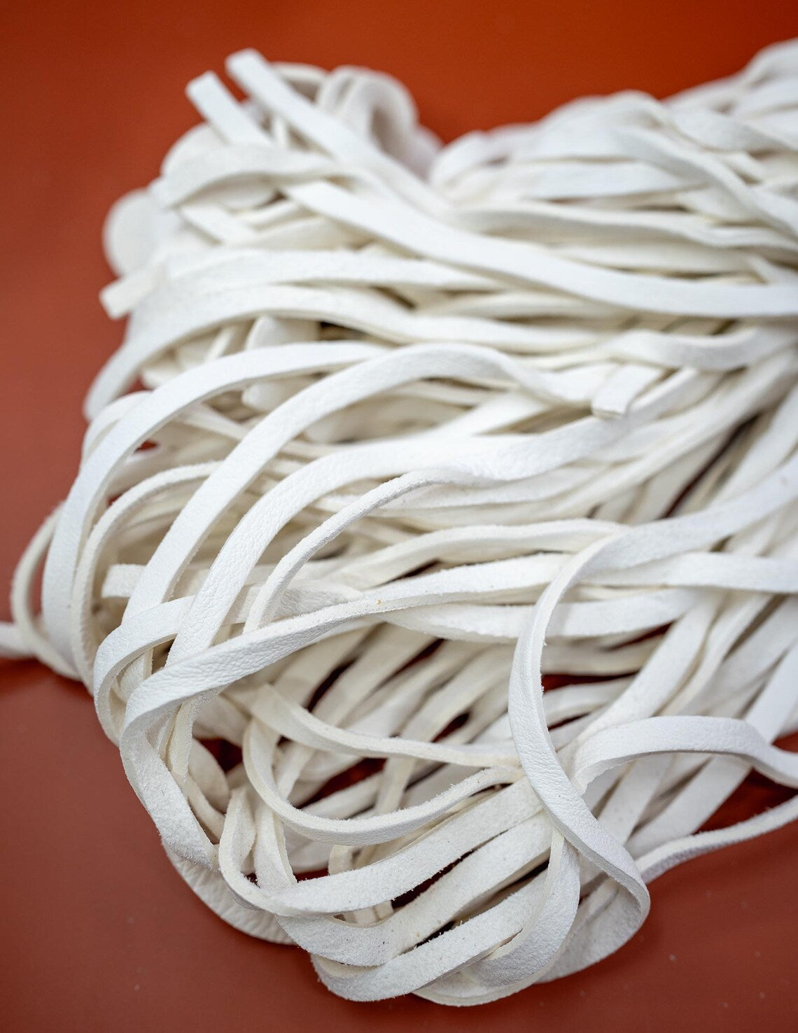 Leather Strings - White
