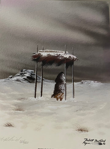 Framed "Mourning Her Brave" - Robert Redbird (Print)