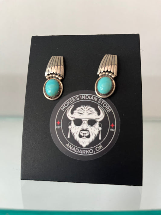 Silver and Turquoise Earrings