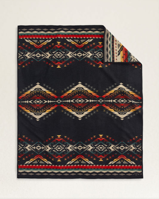 Pendleton Jacquard Unnapped Robe Blanket Bridge Creek