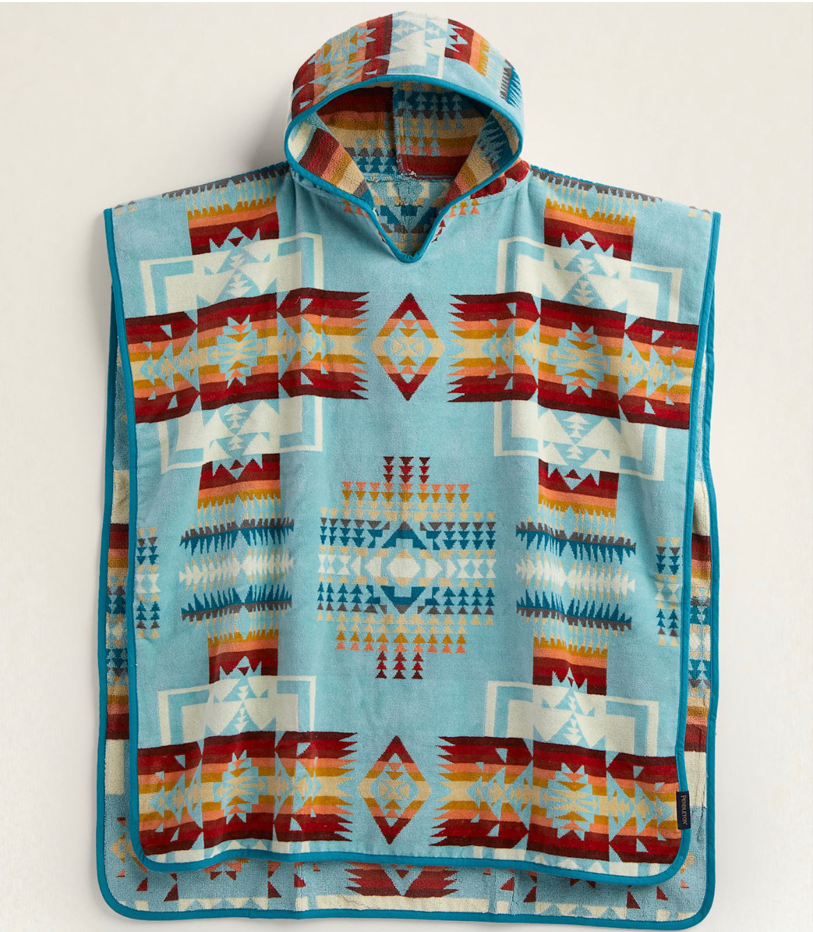 Pendleton Hooded Kids Towel Aqua