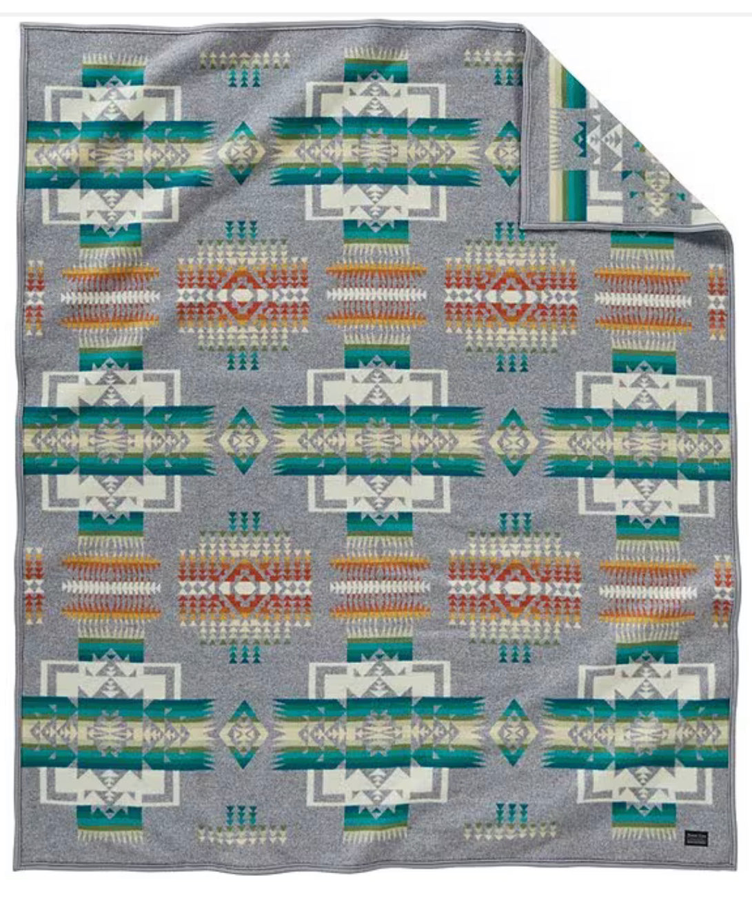 Pendleton Chief Joseph robe blanket gray