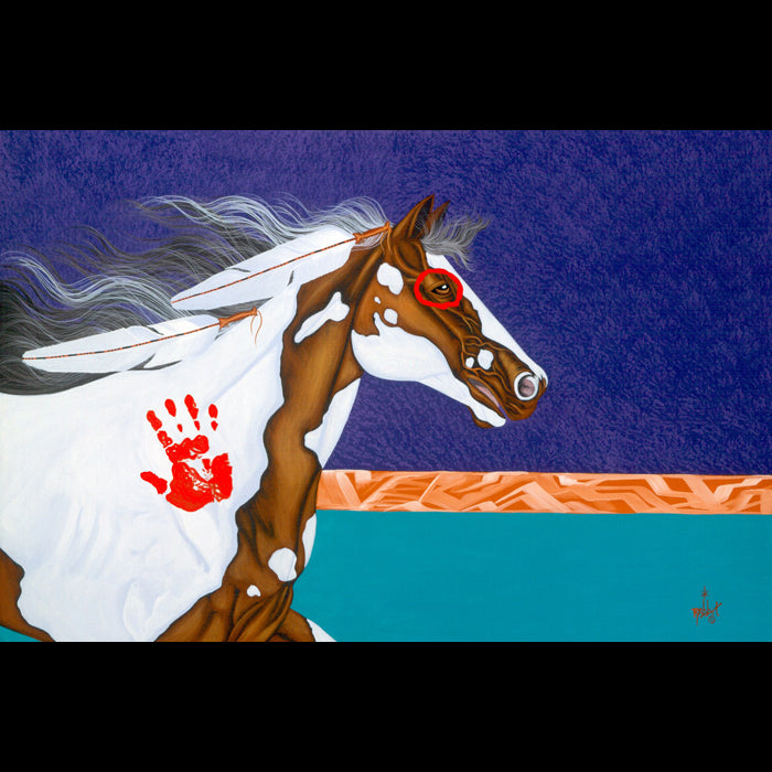 Traci Rabbit Art Tile 4.25"x4.25" - Running Free