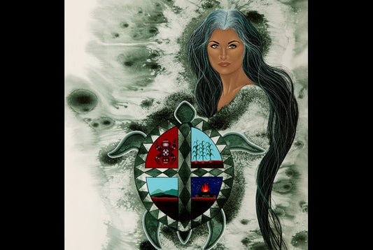 Traci Rabbit Art Tile 4.25"x4.25" - Cherokee Creation
