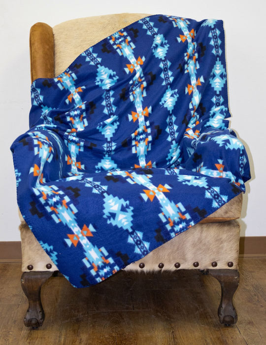 Southwest Style Polar Fleece Throw Blanket